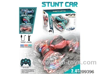 2.4G 1:16 rc stunt car with light included battery