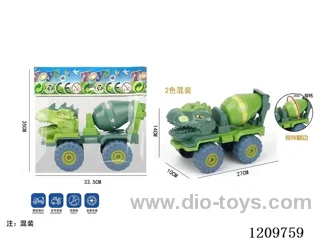 Sliding engineering vehicle dinosaur tanker