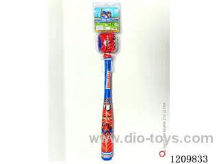 40.5CM leather baseball bat with ball.
