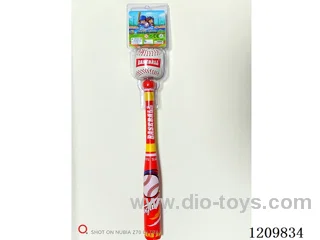 40.5CM leather baseball bat with white ball