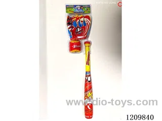 49.5CM leather baseball bat with gloves+ball