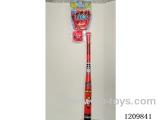 64CM leather baseball bat with gloves+baseball