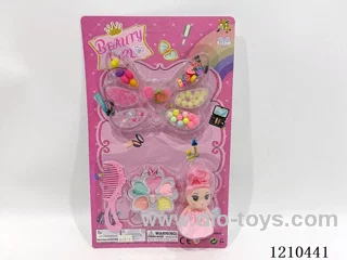 Beads + makeup + doll