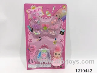Beads + makeup + doll