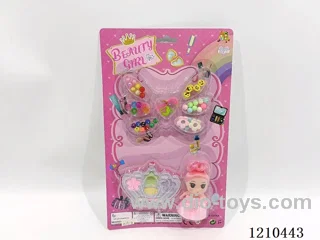 Beads + makeup + doll