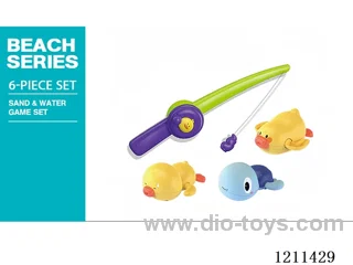 Magnetic Fishing Toys+Animals 6PCS