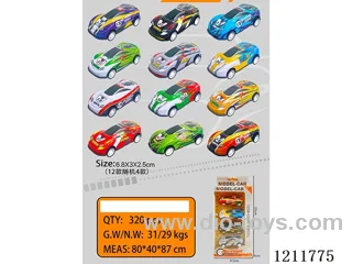 6.8CM 4PCS pull back car