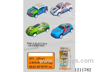 6.8CM 4PCS pull back car