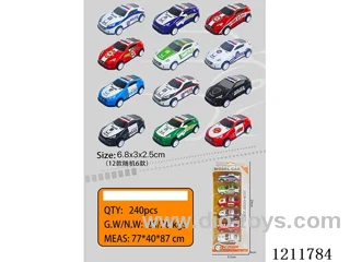 6.8CM 6PCS pull back car