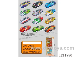 6.8CM 6PCS pull back car