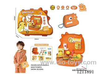 19PCS Fast Food Backpack Set