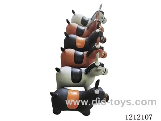 Inflatable painted coffee horse (soft material)