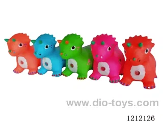 Inflatable painted dinosaur color mixing