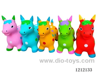 Flash music inflatable painted dragon horse (including 3*1.5V battery)