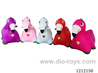 Inflatable painted flamingo