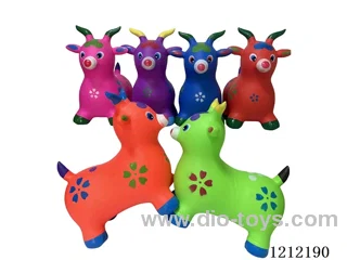 Flash music inflatable painted cartoon sheep (including 3*1.5V battery)