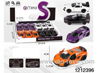 pull back alloy car in Display box