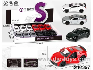 pull back alloy car in Display box