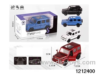 pull back alloy car in window box
