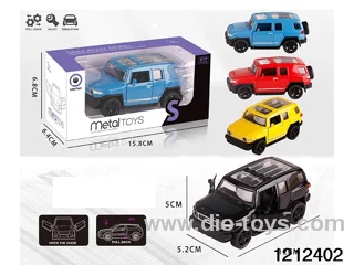 pull back alloy car in window box
