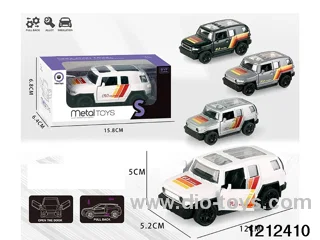 pull back alloy car in window box