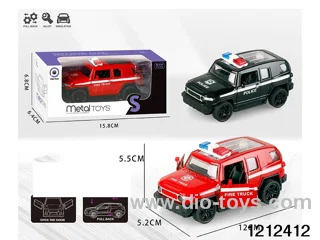 pull back alloy car in window box