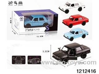 pull back alloy car in window box