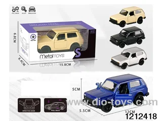 pull back alloy car in window box