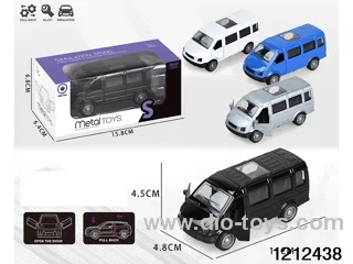 pull back alloy car in window box