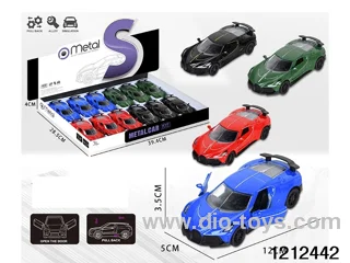 pull back alloy car in Display box