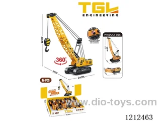 Free Wheel Engineering vehicle 6PCS