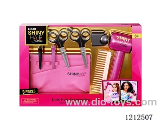 Hairdressing set+sound (8PCS)(3*AAA not included)