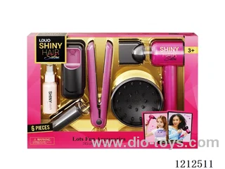 Hairdressing set+lighting and sound (6PCS)(3*AAA+2*AAA not included)