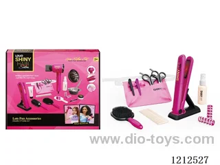 Hairdressing set+lighting and sound (12PCS)(2*AAA not included)