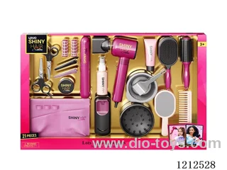 Hairdressing set+light and sound (21PCS)(3*AAA+2*AAA not included)