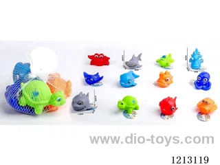 Vinyl marine animals (with BB whistle)