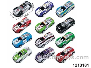 12pcs pull back tin car in OPP BAG