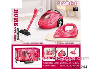 Small appliances combinations-vacuum cleaner: light/turning; iron: vibration-not included 2*AA+2*AA