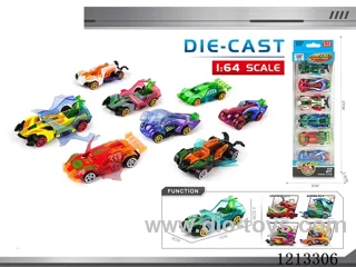 1:64 Fire Wheel-Deformed Winged Alloy Scooter (6PCS)