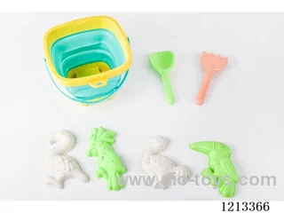 Beach Folding Bucket Set 7PCS