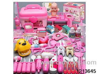 doctor set toys （4Function- with sound and light + bed