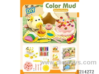 colored clay machine set