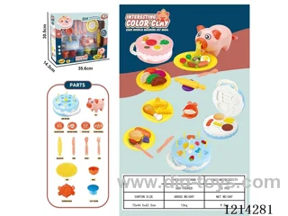 colored clay machine set