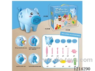 colored clay machine set
