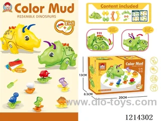 colored clay machine set