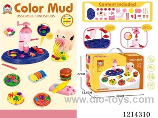 colored clay machine set