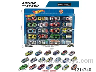 20PCS pull back tin car