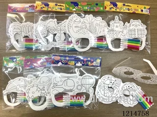 Coloring Glasses(3PCS+5 pens)