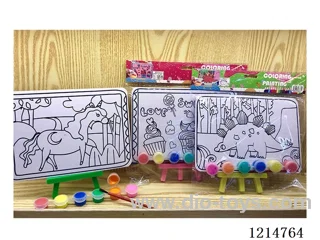 Bracket Painting+6 Paints(1set+6 colors paints+pens)