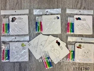 Card Doodle (English)(4PCS+4 pens (pen))
